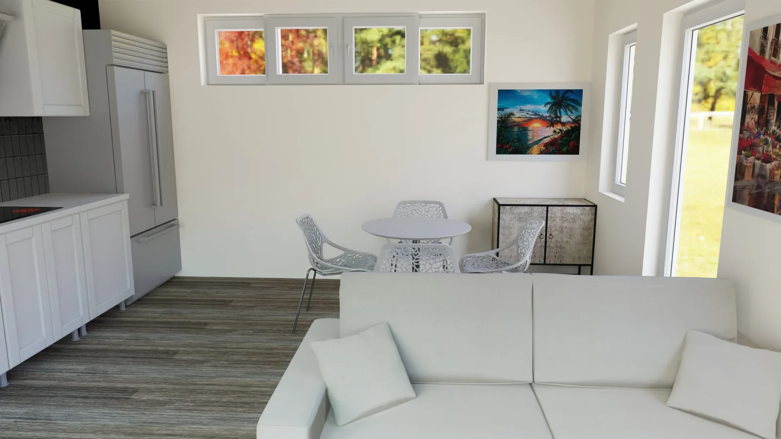 dining zone ADU 750 sf