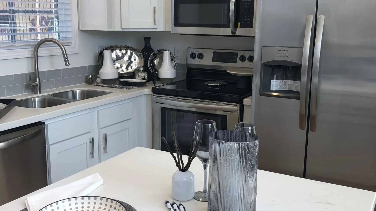 kitchen in a prefab by Adore homes