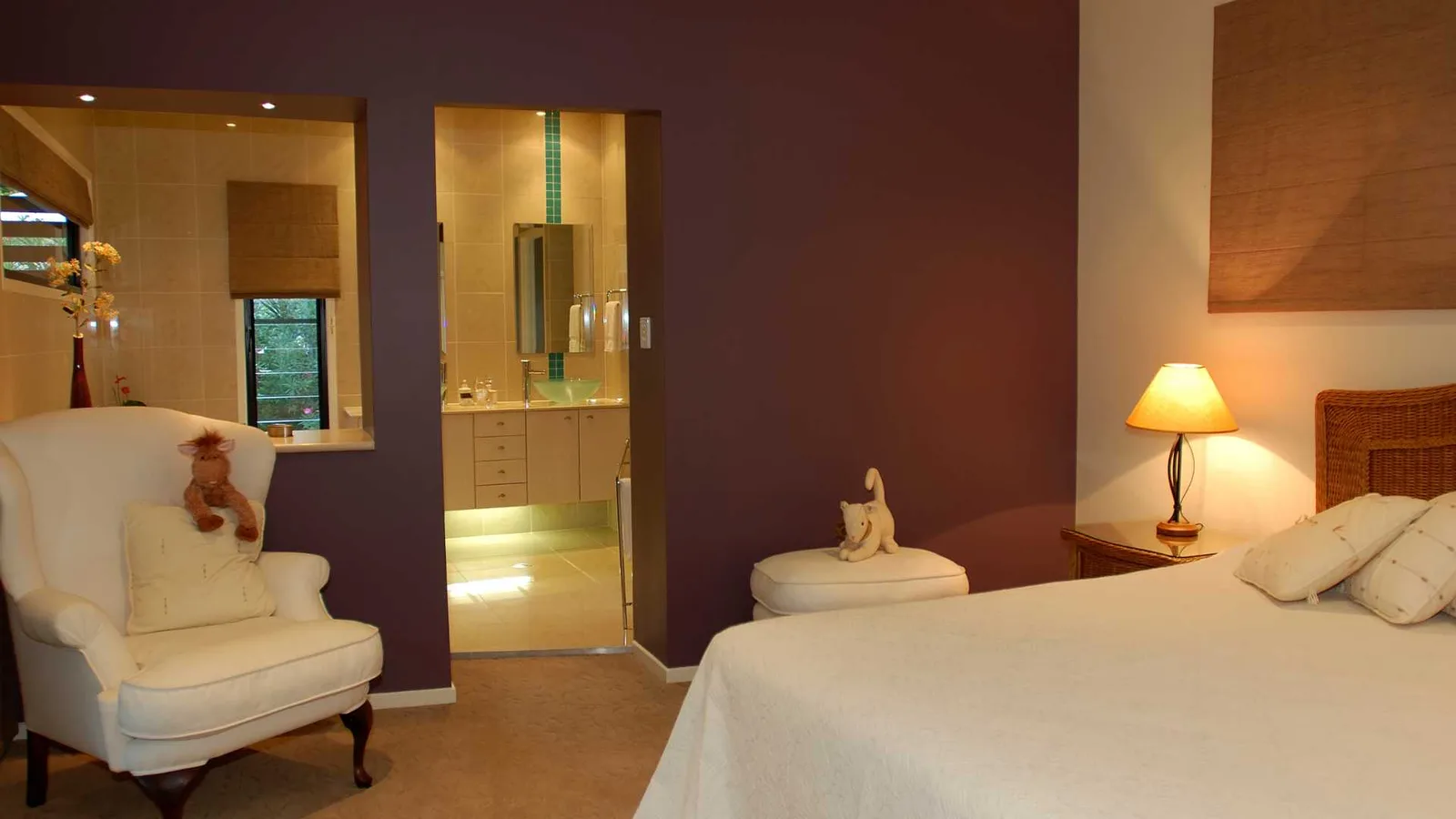 master bedroom with ensuite bathroom