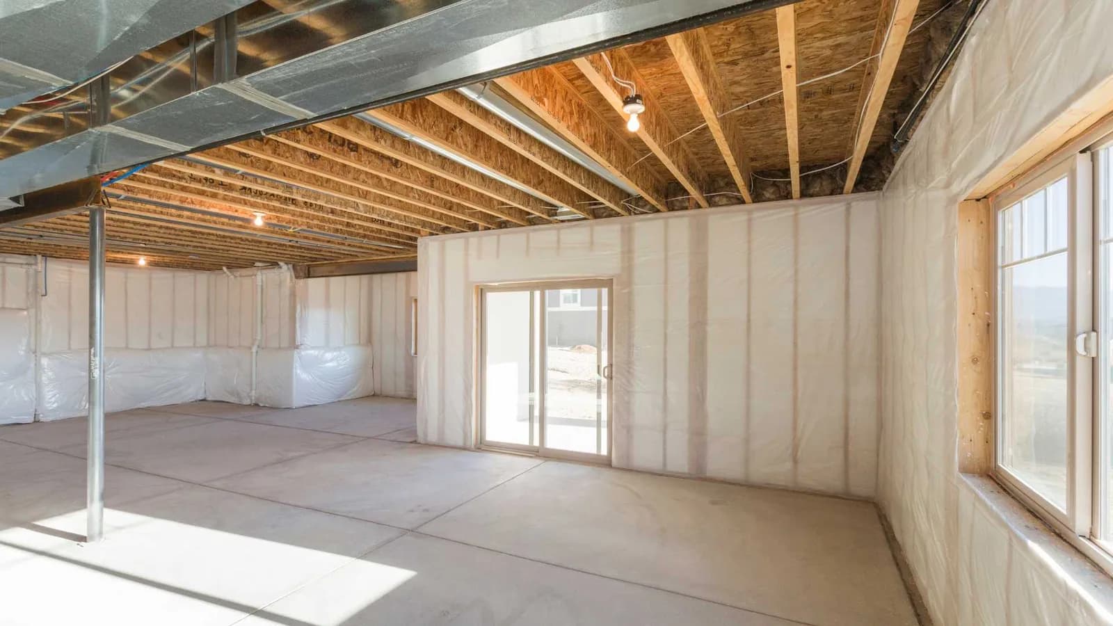 unfinished ground floor