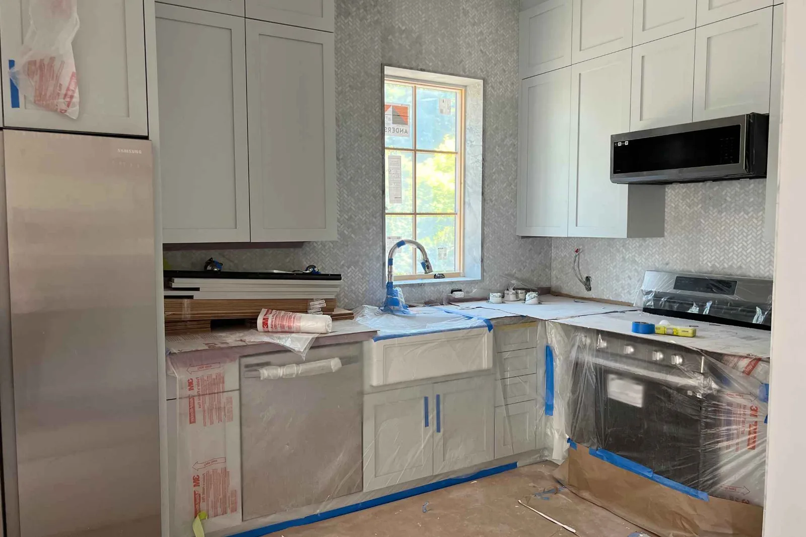 1000 sq ft ADU fire-resistant, kitchen, close up