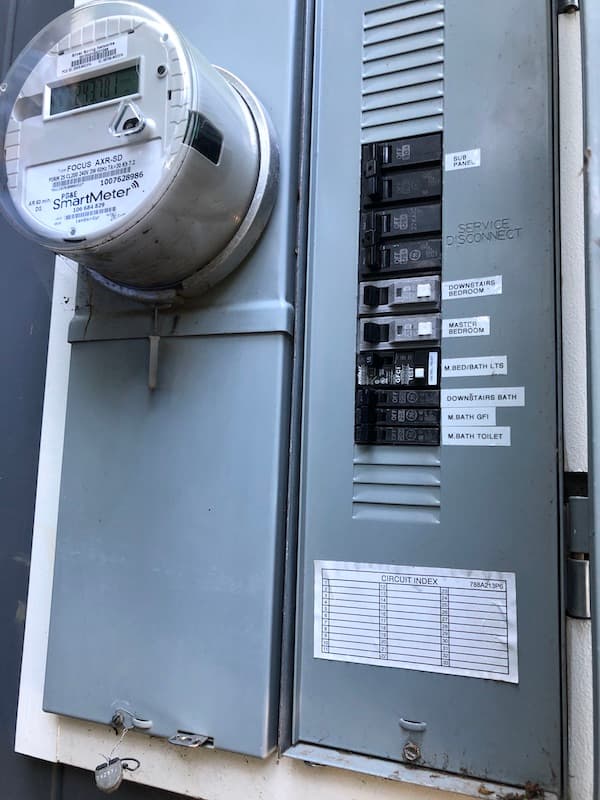 125A electrical panel
