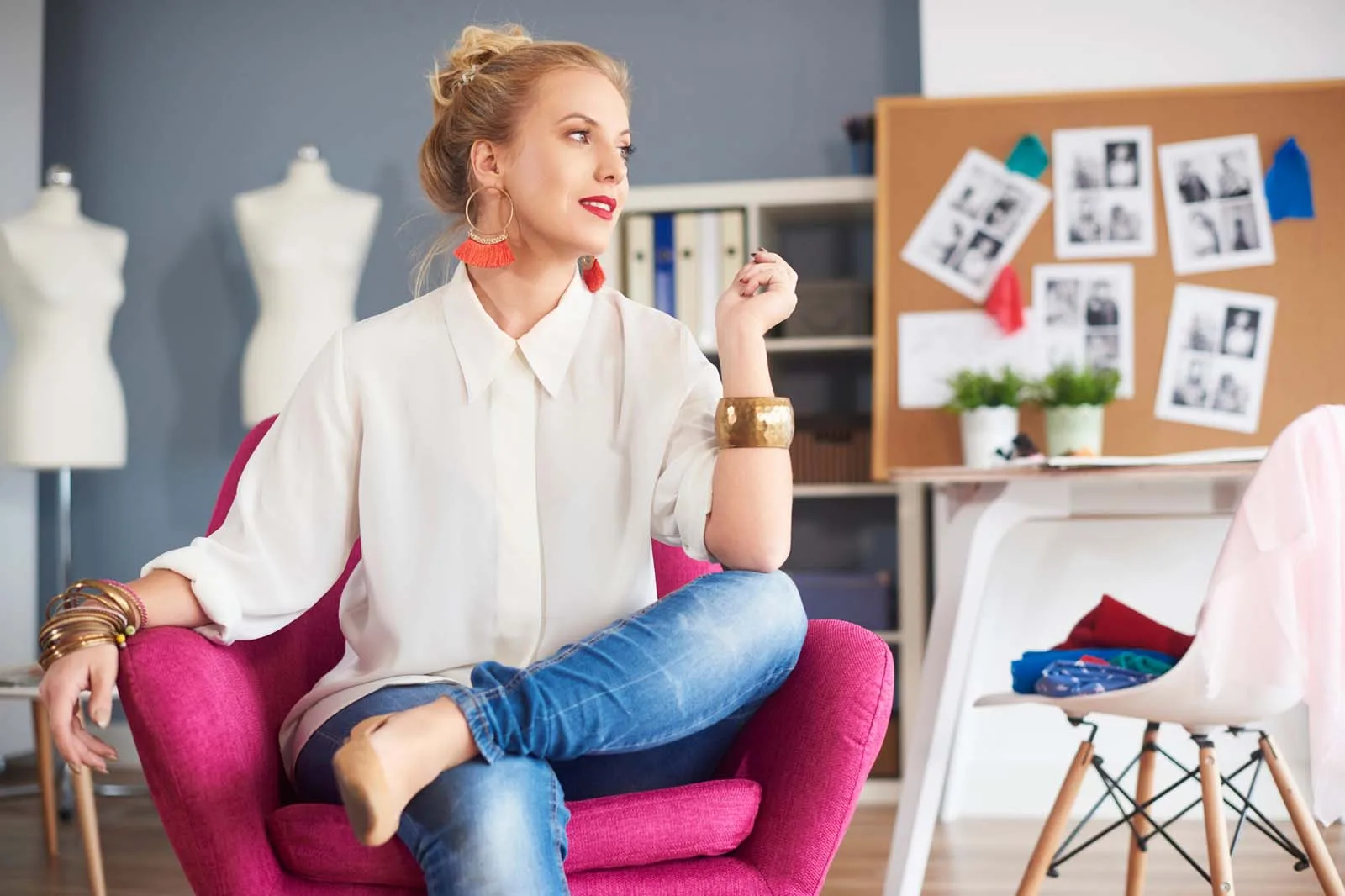 Vision board for home design with inspiration images