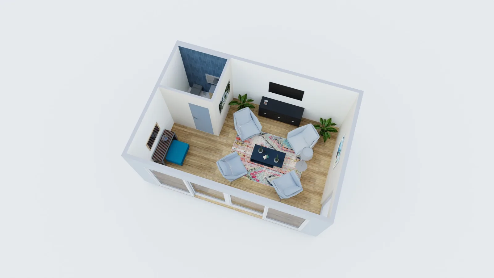 330 sf accessory structure floor plan