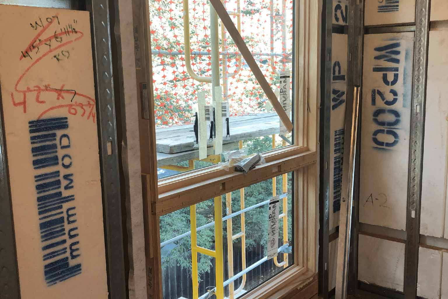 Framing a window in prefab project