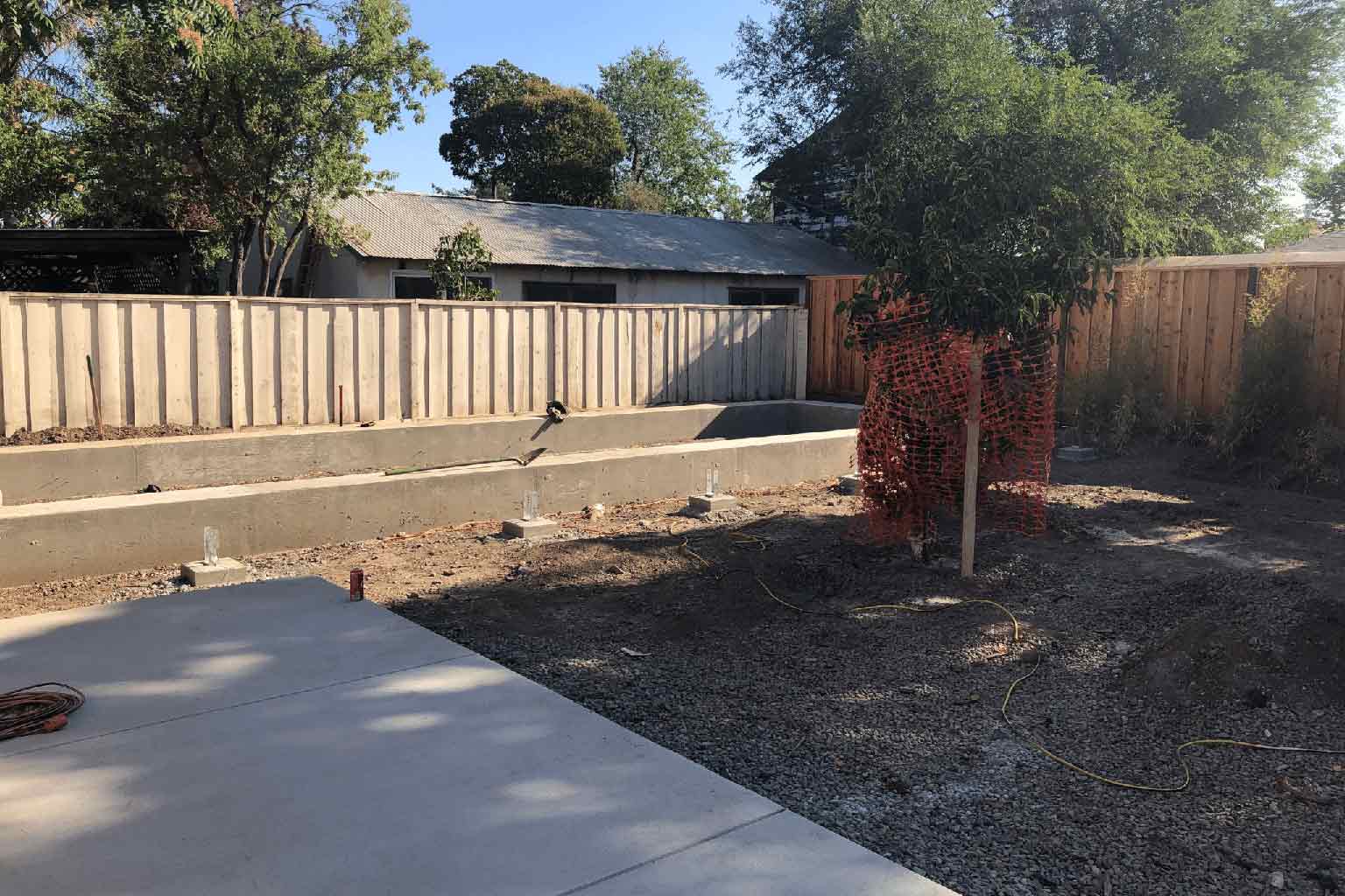 Foundation for modular ADU