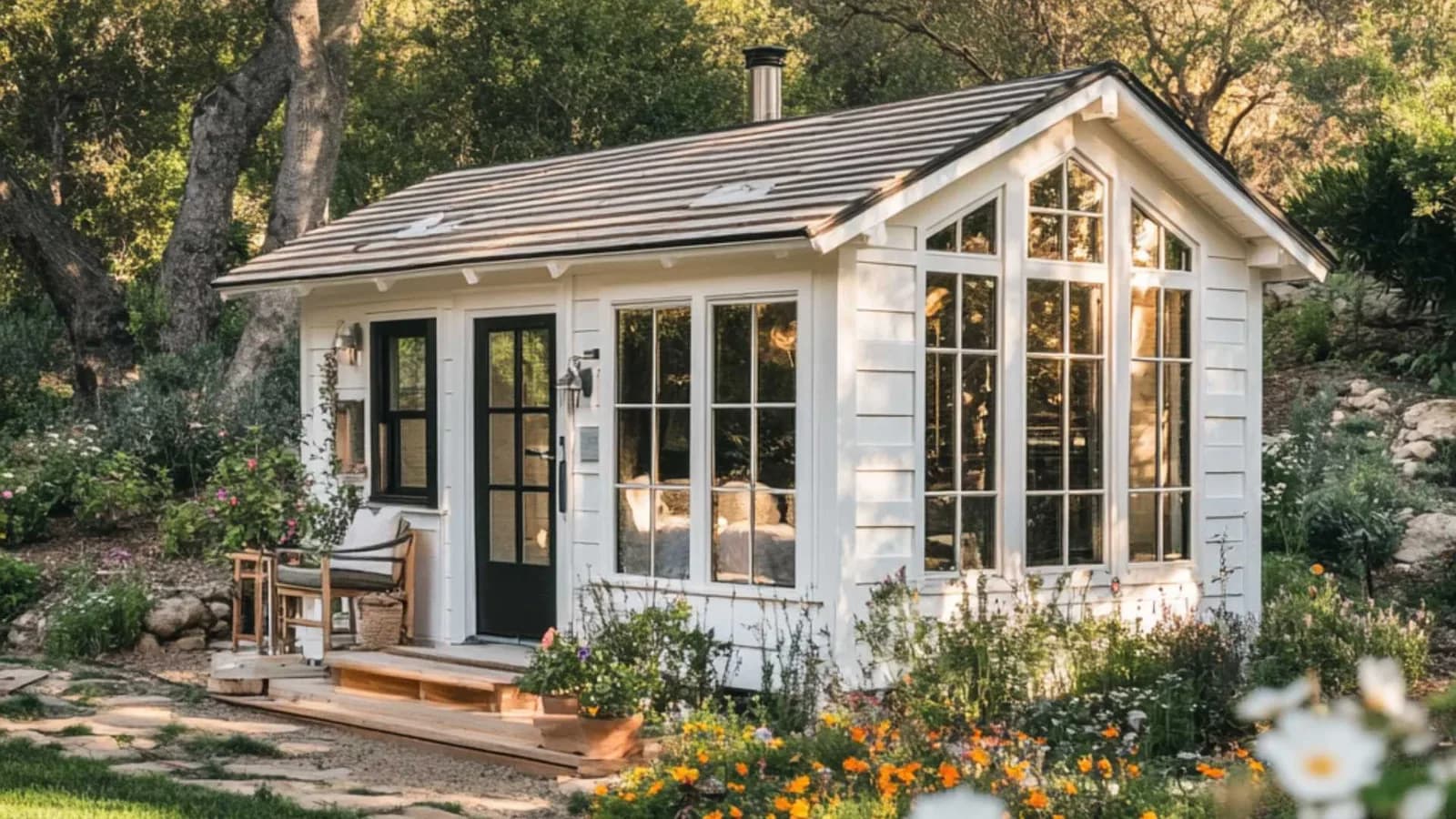 ADU in real estate — Option #2: with white painted siding