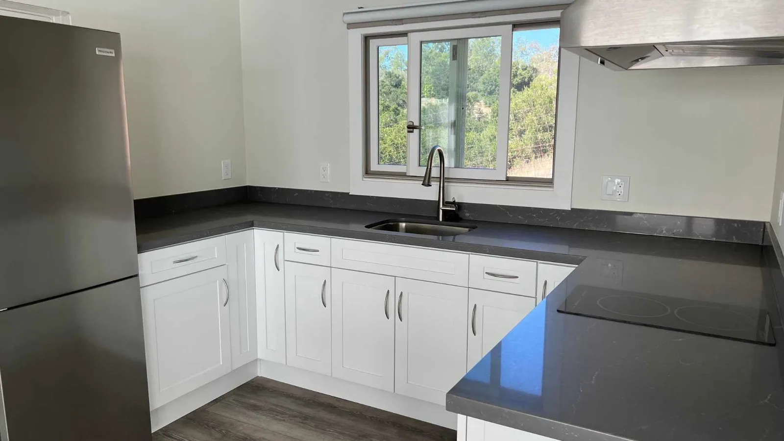 ADU kitchen in a converted garage