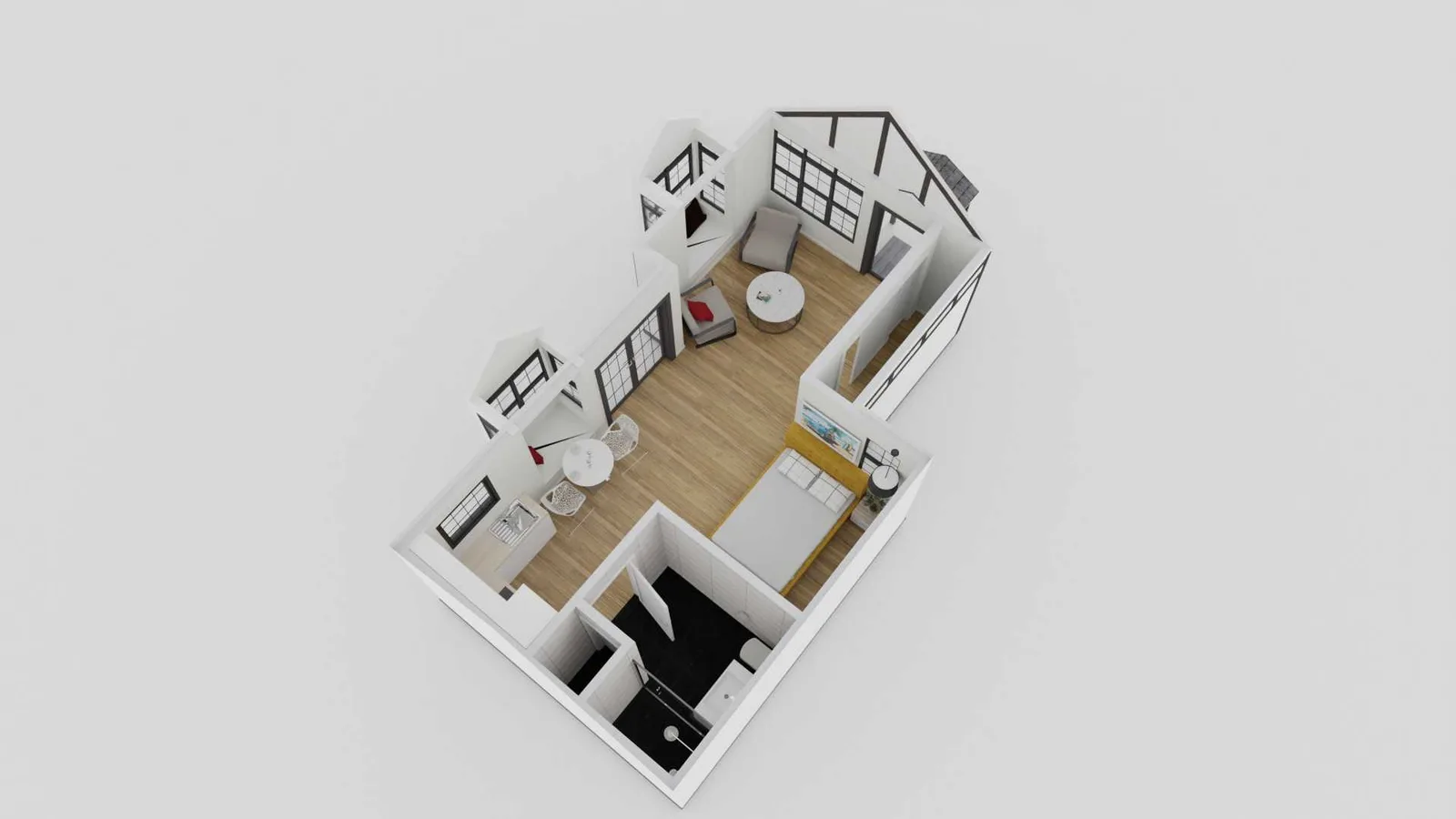 ADU plan for garage conversion with loft