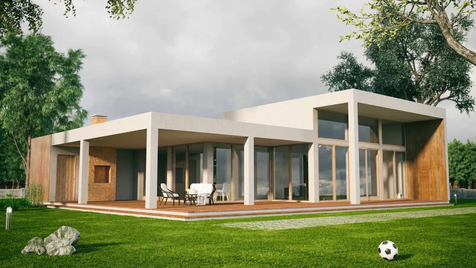 1200 sq ft ADU exterior with patio