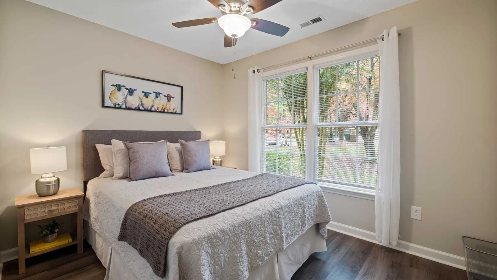 bedroom in a granny flat