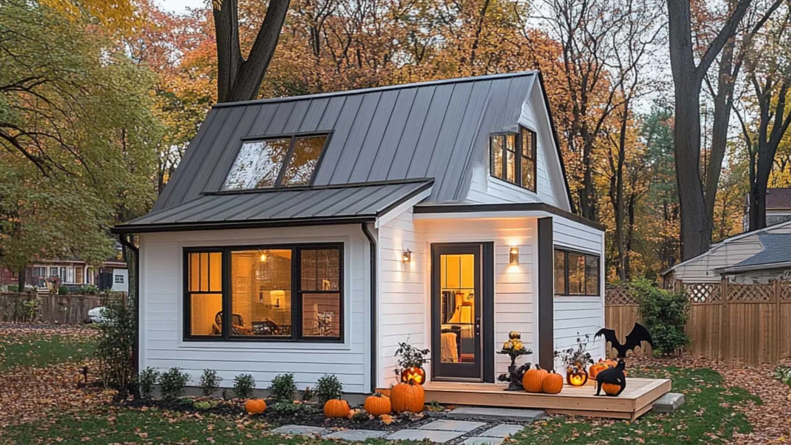 Farmhouse-style casita plans for a backyard