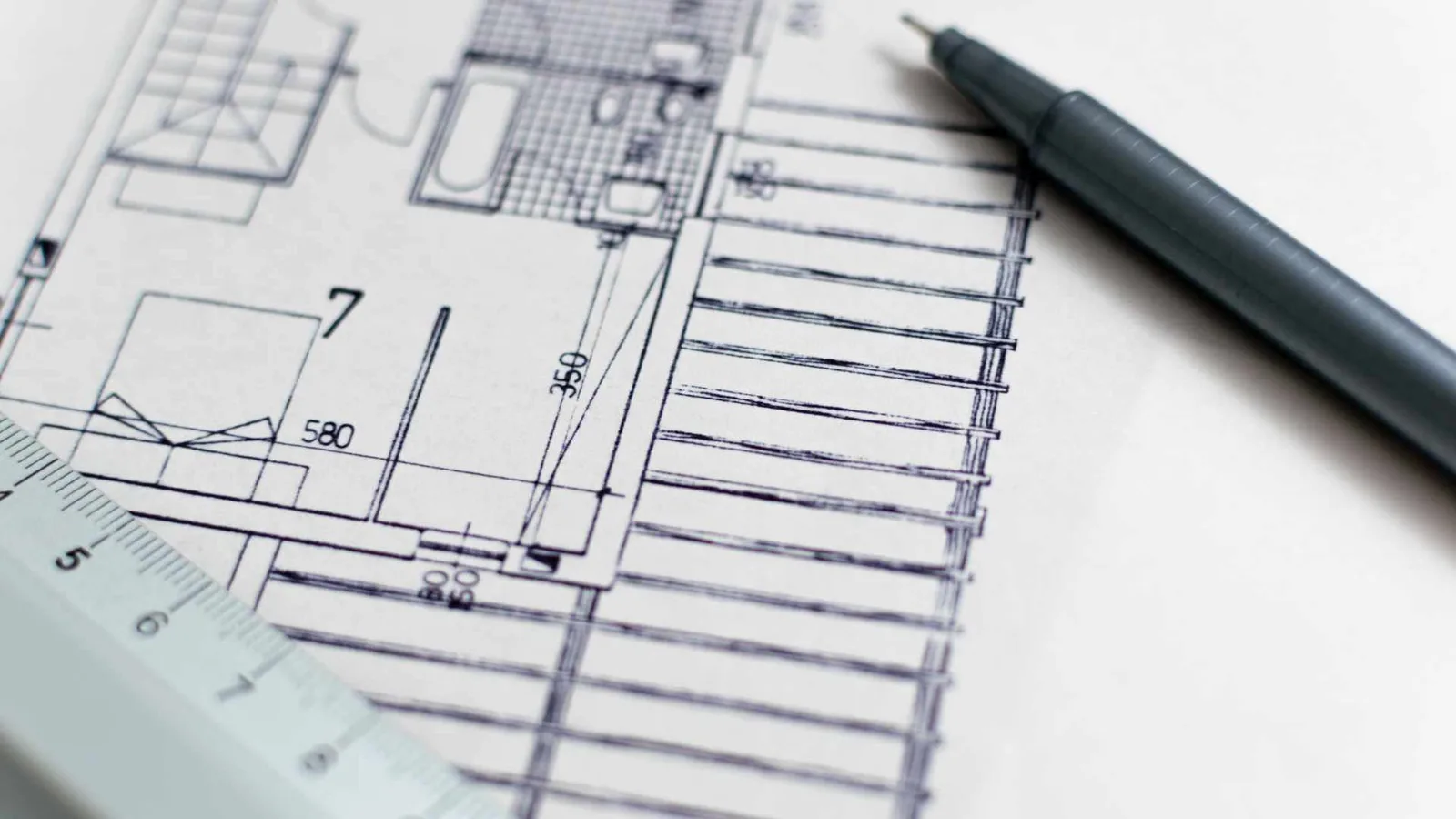 Construction blueprint symbols