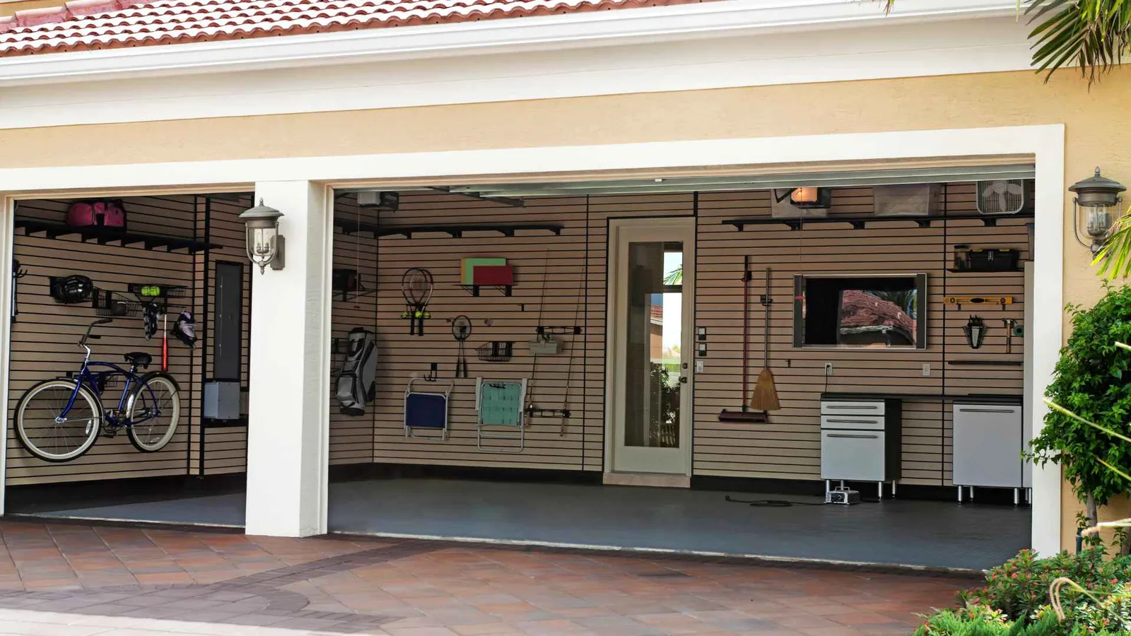 Decluttered garage ready for ADU conversion