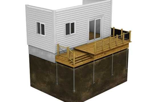 Footings for decks