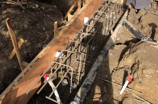 Foundation for a modular ADU