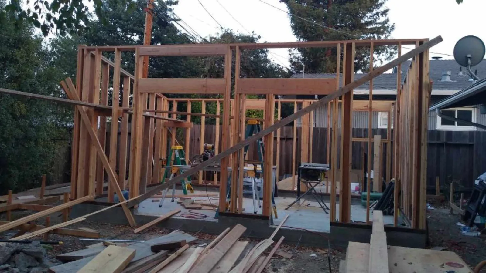 framing studio ADU