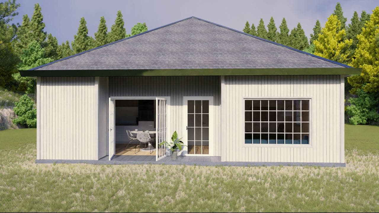 front facade of 1000 square foot house