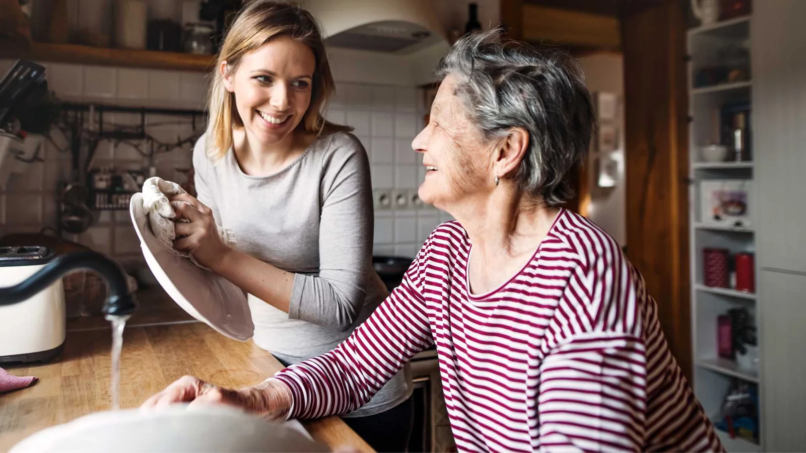 helping granny