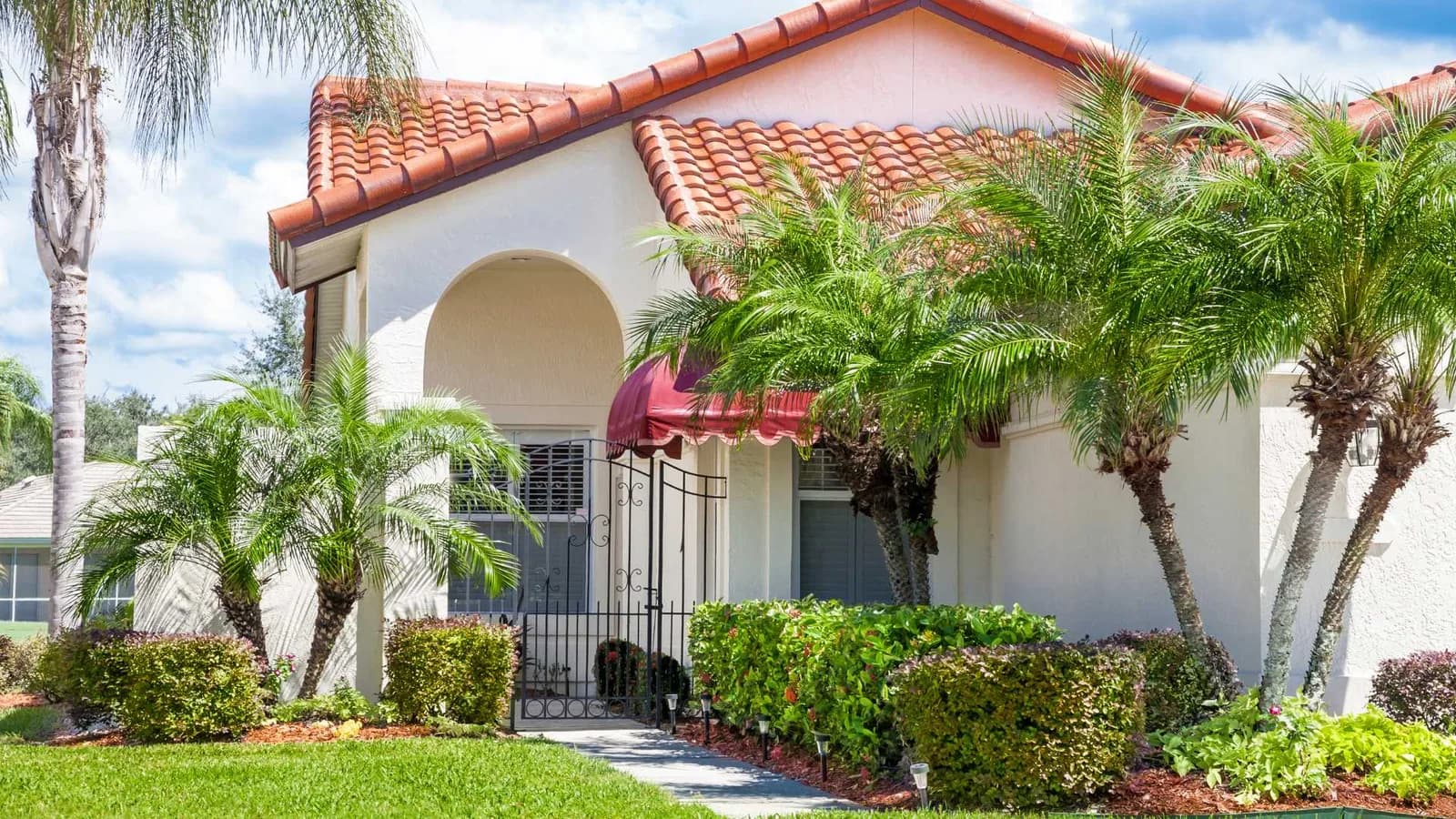 House with Spanish tile roof