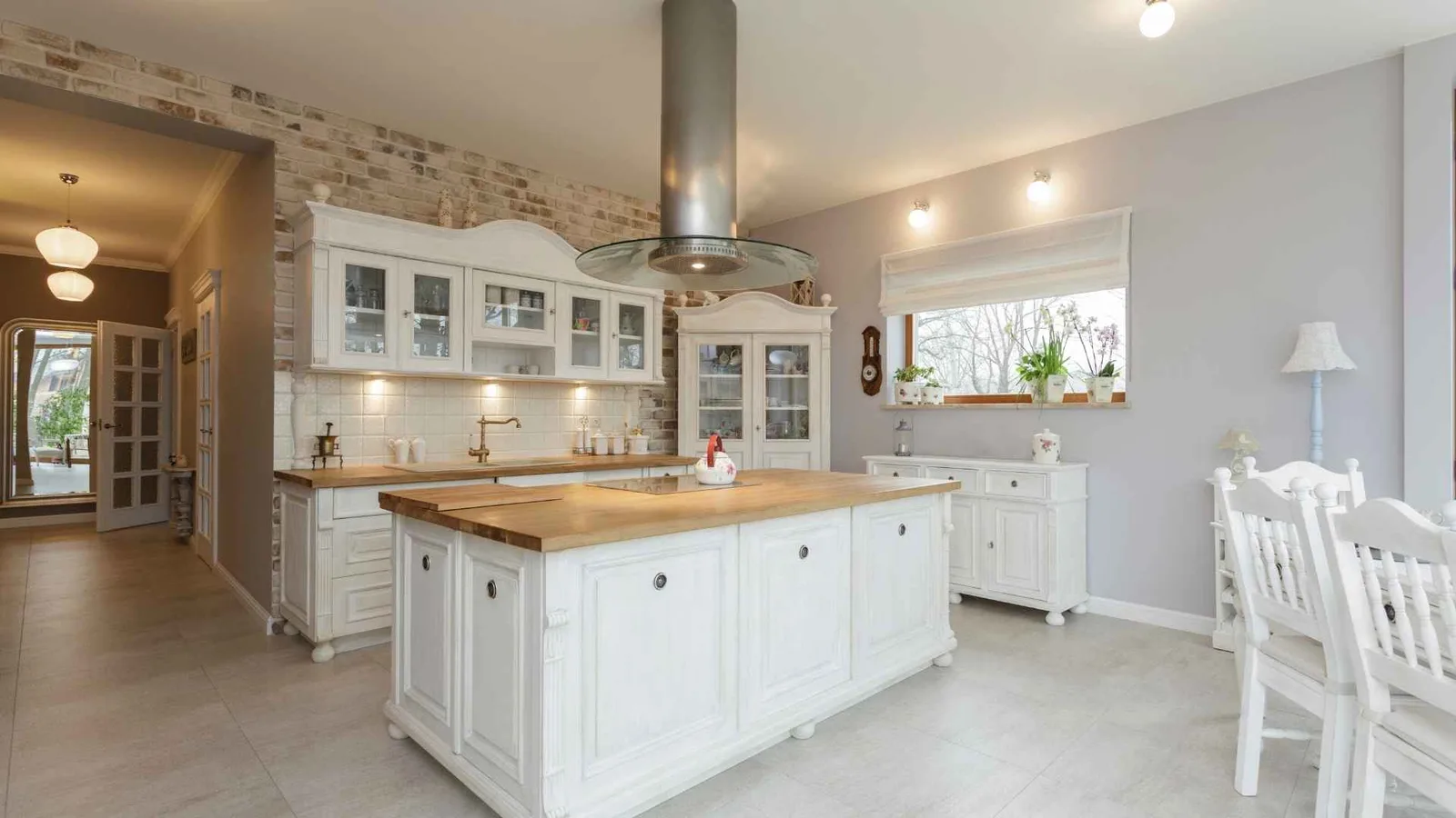 kitchen with induction cooktop on the island