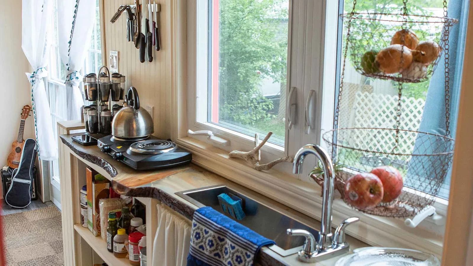 lived in kitchen in tiny home