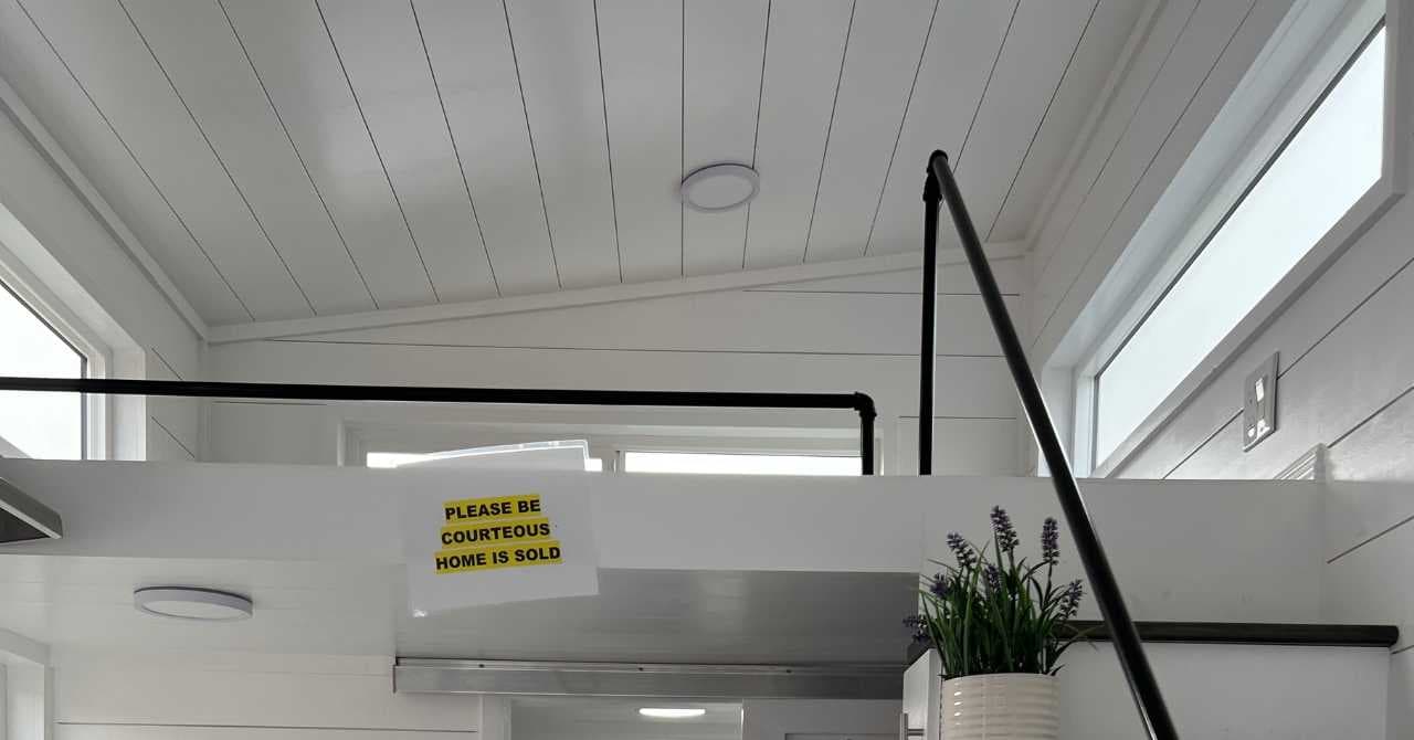 loft sleeping space in a tiny house