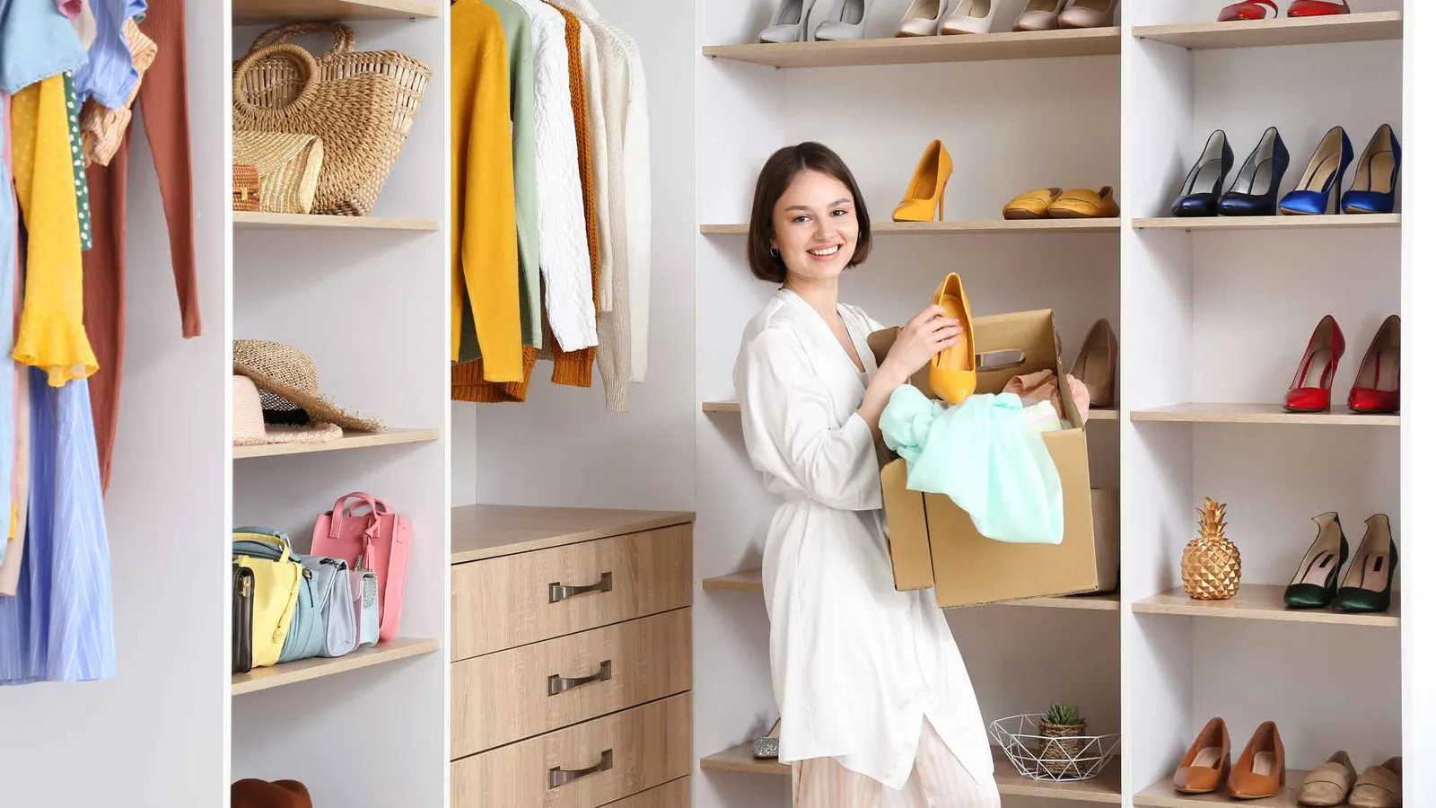 Maximized closet storage in a small home