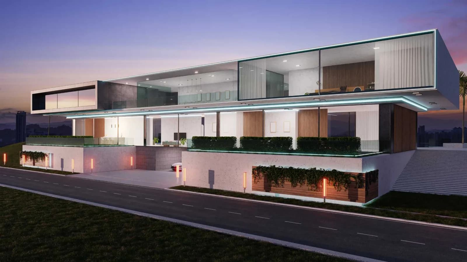 Modern cube-shaped contemporary cottage