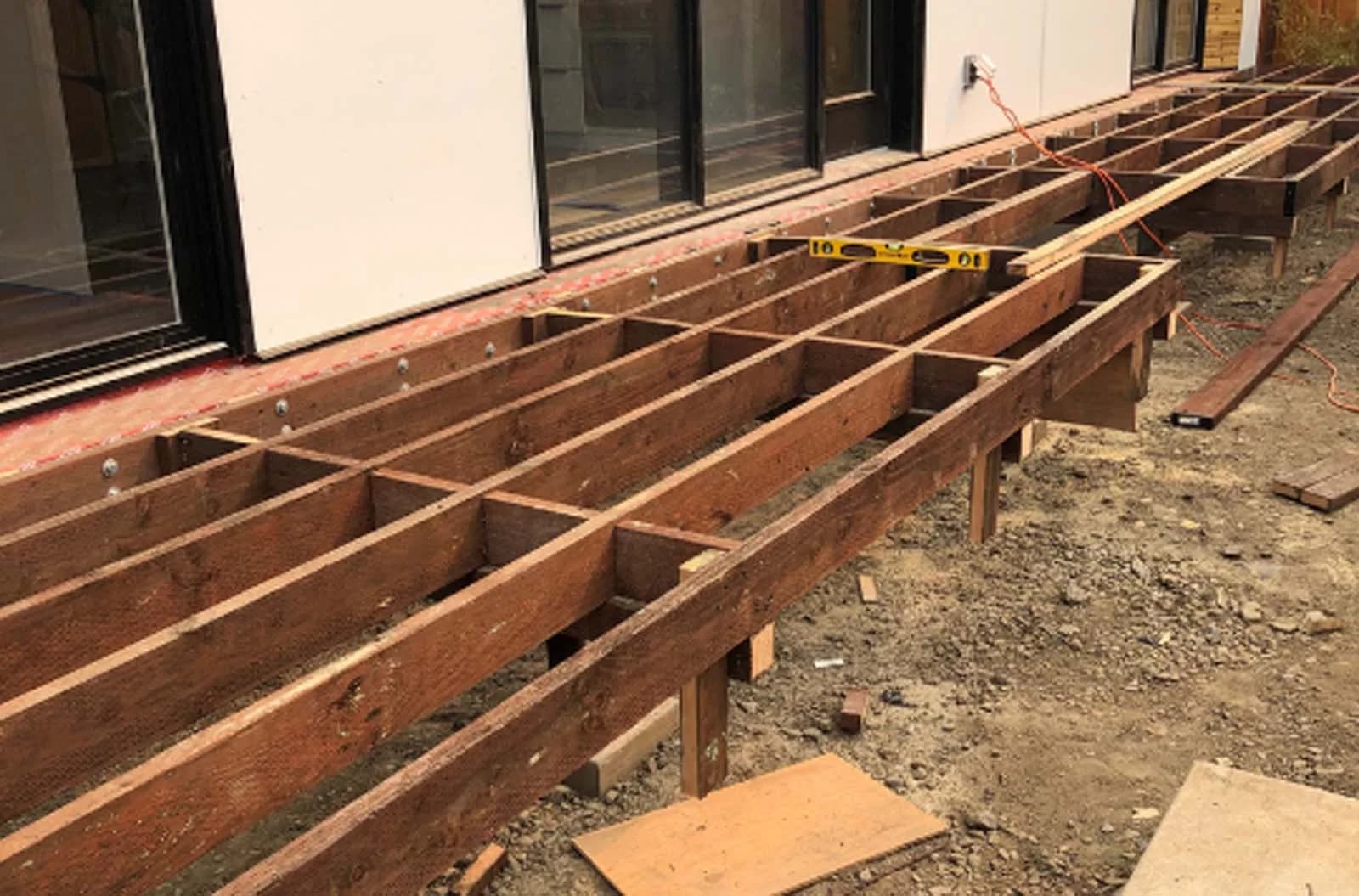 Modular ADU during installation