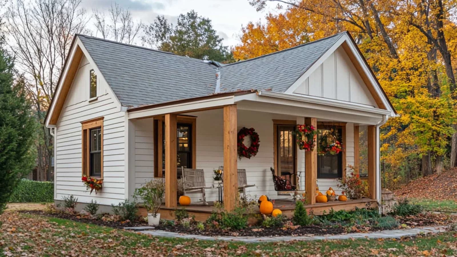 Mother-in-law suite ADU decorated for Thanksgiving