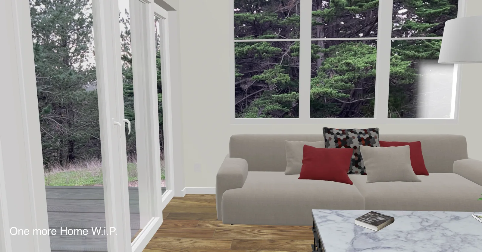 One Bedroom ADU Interior in augmented reality building
