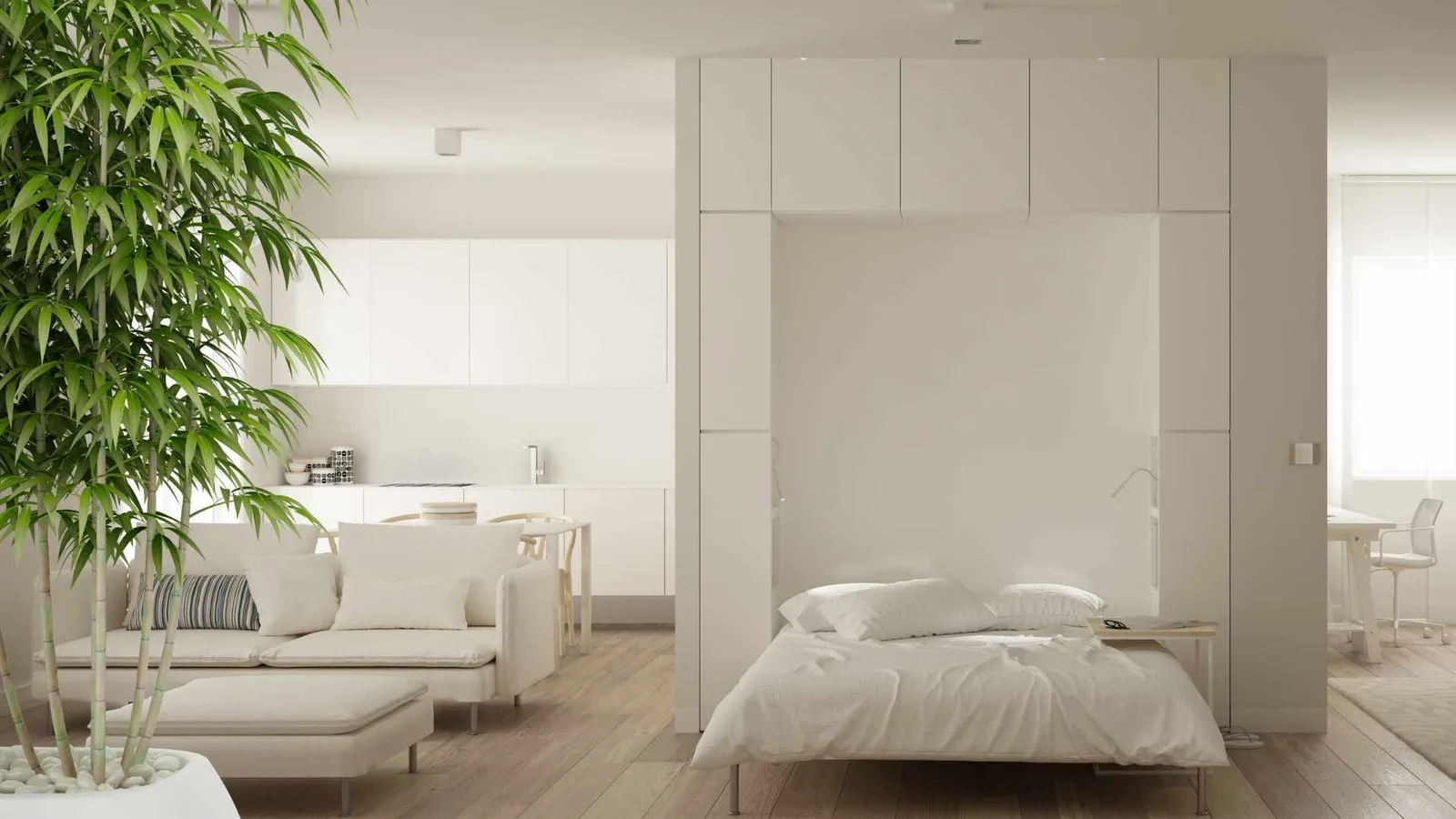 Open plan studio