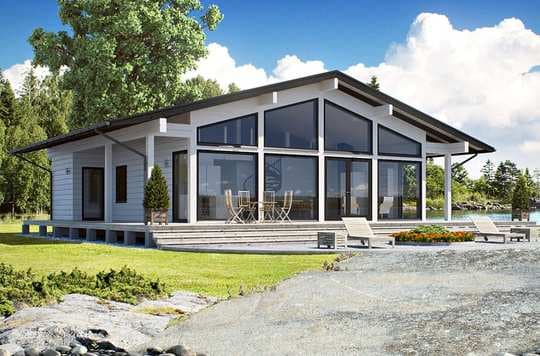 Prefab home log kit from Finland