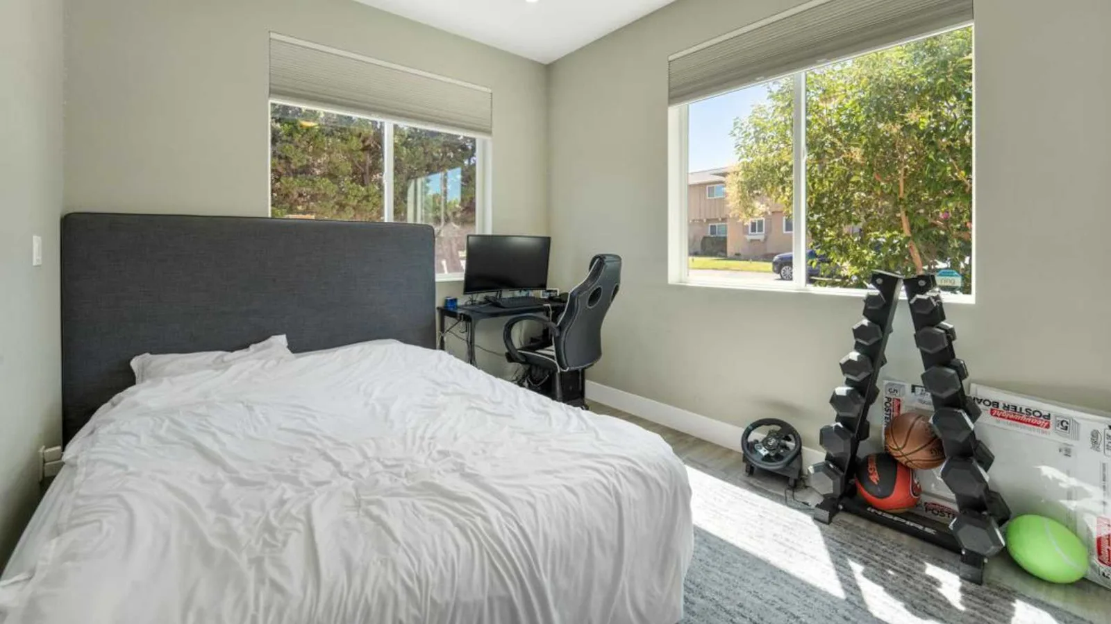 second bedroom in 1000 sq ft 3 bed 2 bath ADU