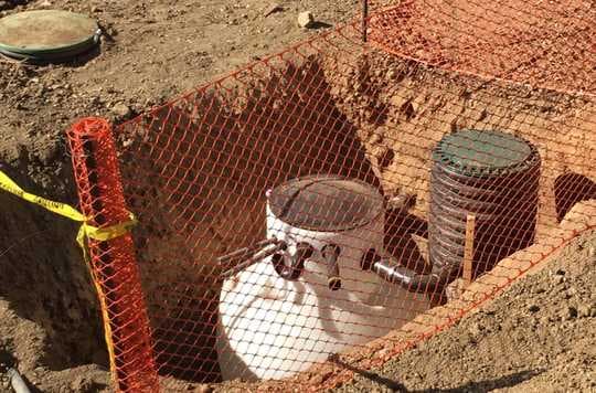 Septic system setup
