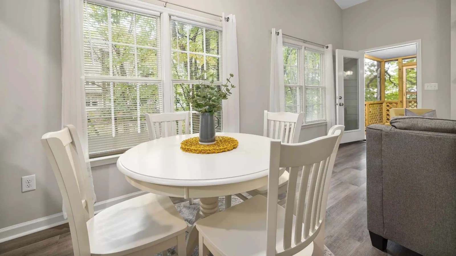 Small dining table in an ADU