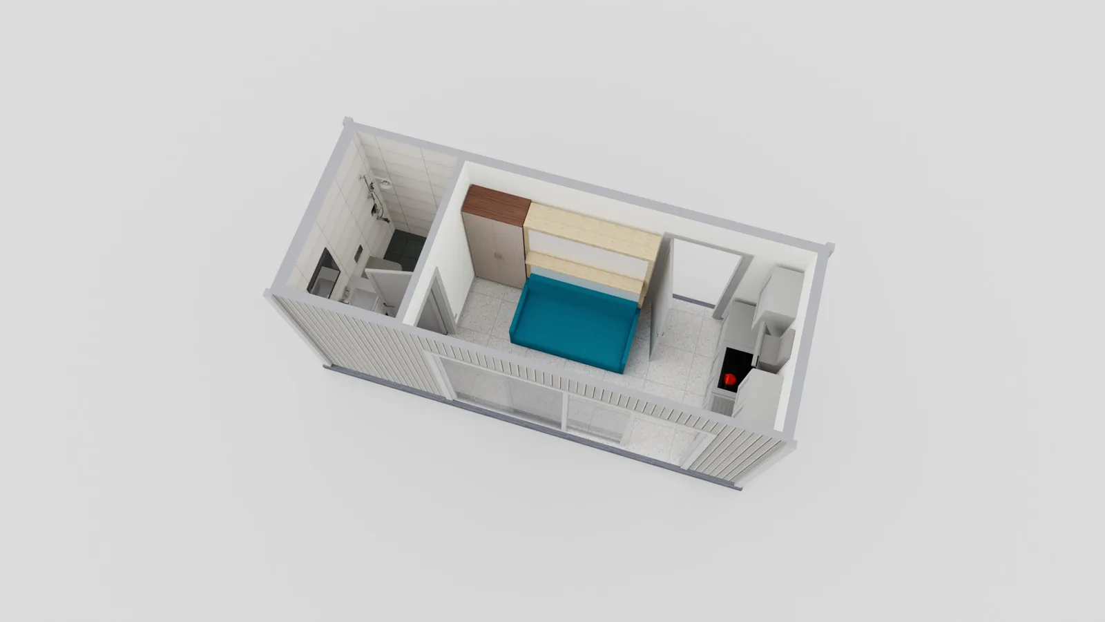 studio ADU 200 sq ft