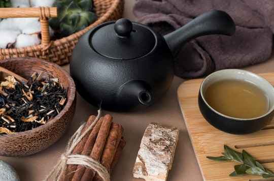 Cup of tea in a Feng Shui home office