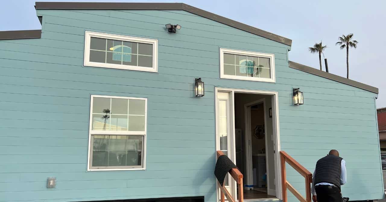 tiny house with Jeldwen windows