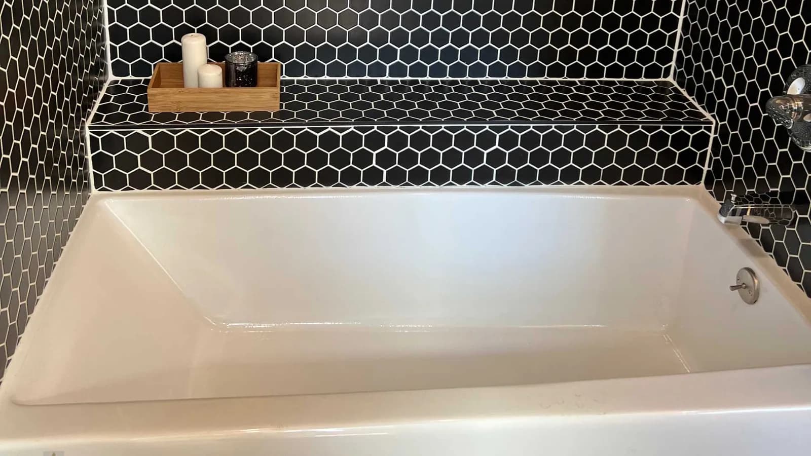 tub in Backyard Tiny House