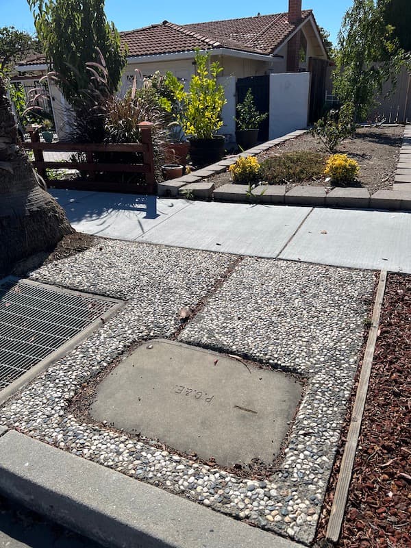 underground connection to panel